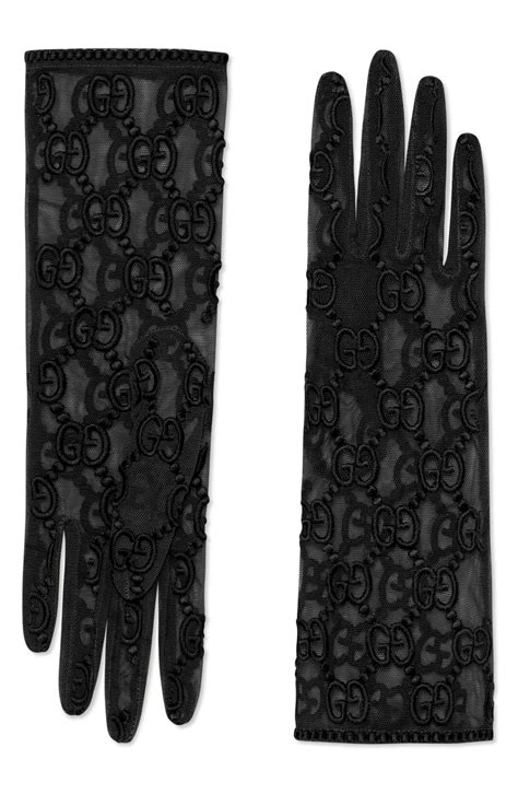 gucci lace gloves womens|farfetch Gucci lace gloves.